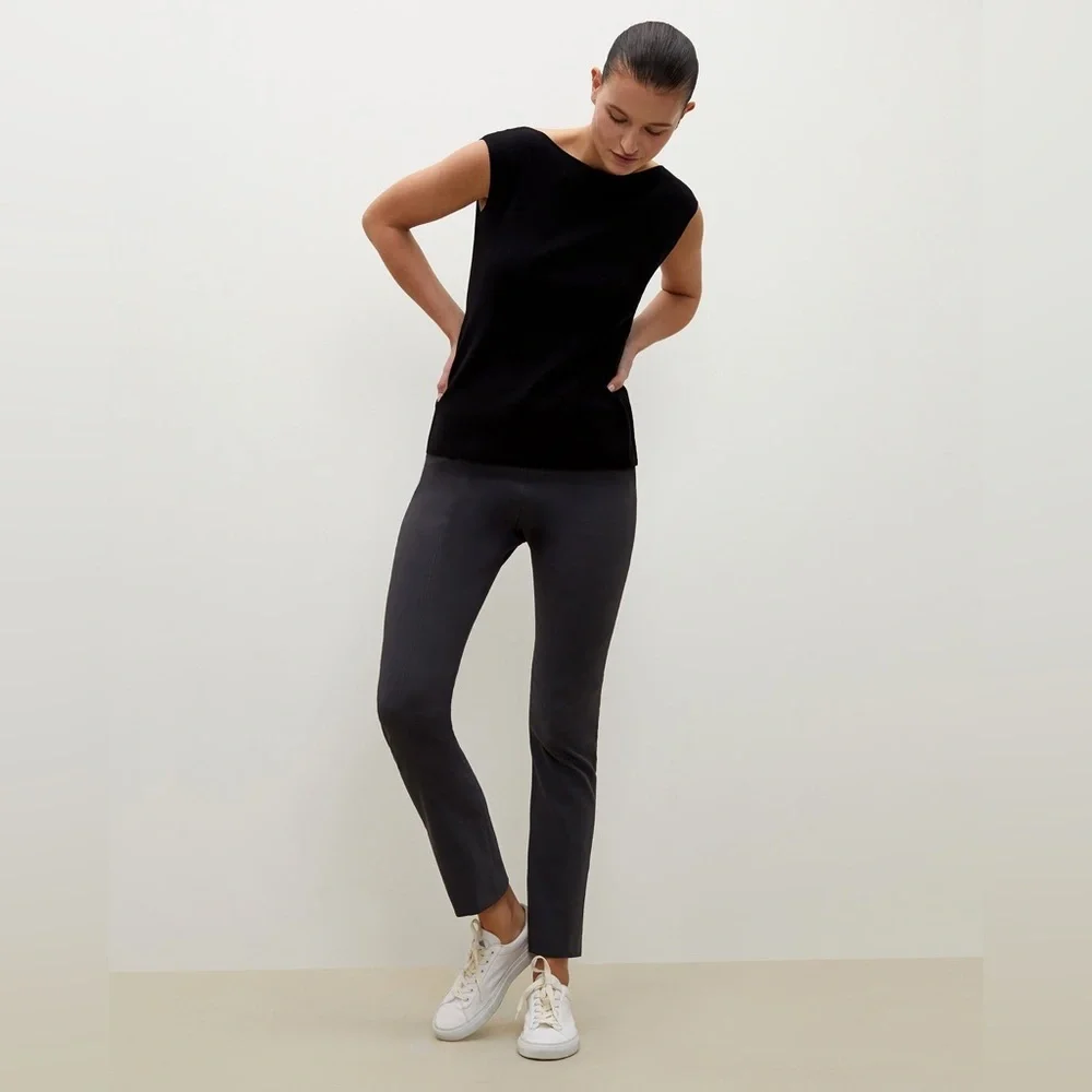 M.M. Lafleur The Foster Cigarette Pant - PowerStretch in Monsoon Grey Size 6.
